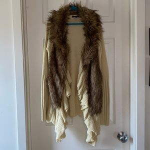 Venus Faux Fur Sweater XS